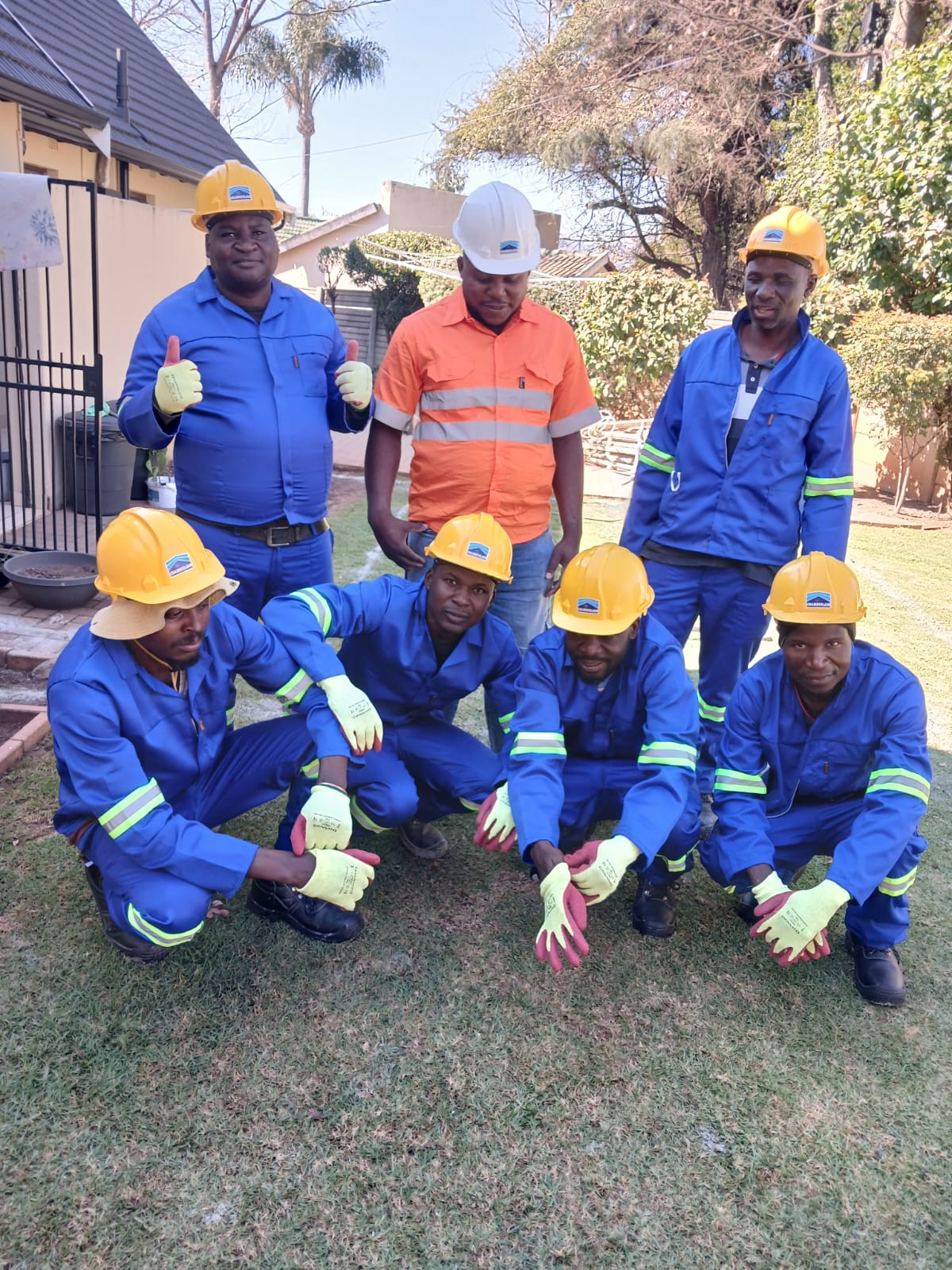 The Brian Construction team on site